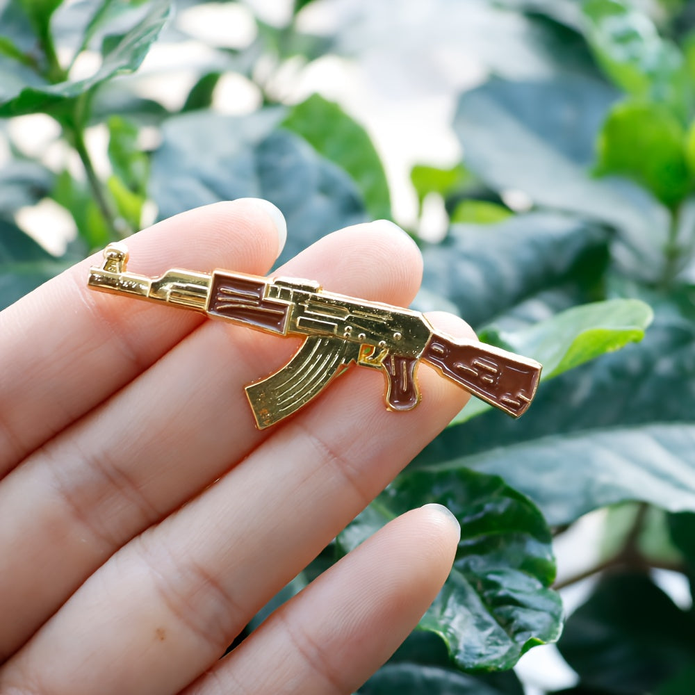 Men's Metal AK47 Decorative Lapel Pin 1 Piece