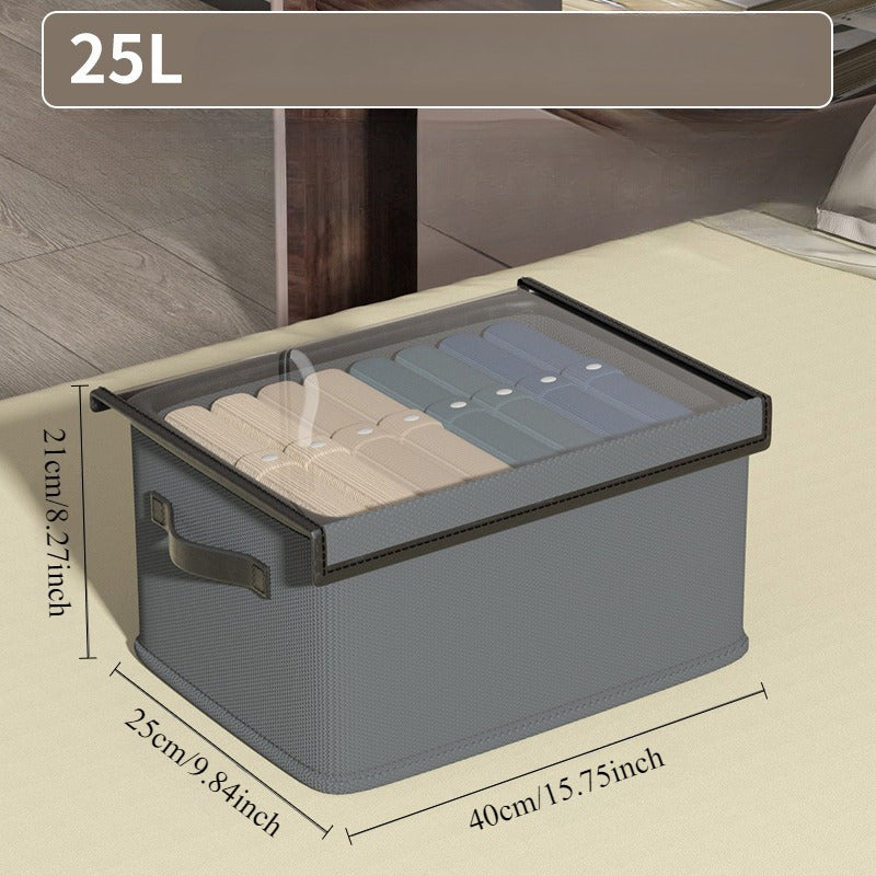 Extra Large Waterproof Fabric Storage Box Stackable Closet Organizer for Bedroom Kitchen Toys Books Clothes