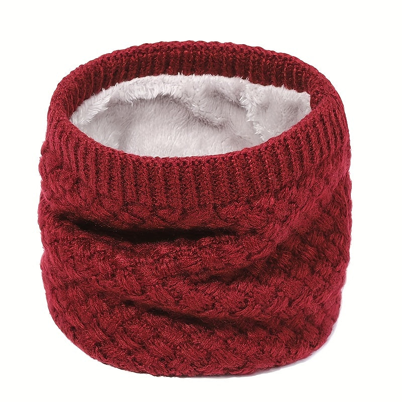 Striped Knitted Warm Neck Scarf for Men Women Winter Outdoor Ski Riding