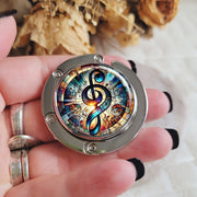 Zamonaviy va Amaliy Musiqa Kaliti Qiyshayadigan Sumka Osig'i - Stol uchun Qisqa Sumka Qulfi, Metalldan Yasalgan