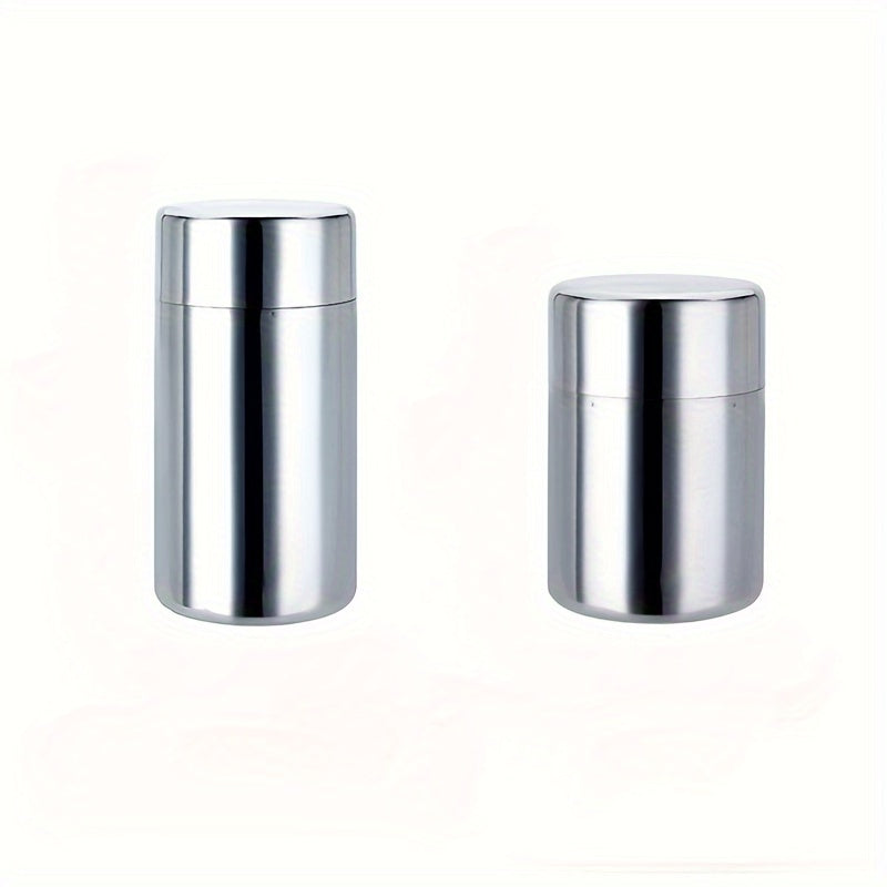 Stainless Steel Tea Canister Airtight Seal Food Safe 400ml 560ml