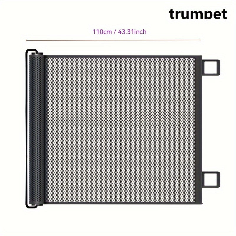 Extendable Mesh Dog Fence with 8 Panels, Indoor Safety Gate, Durable and Easy to Clean