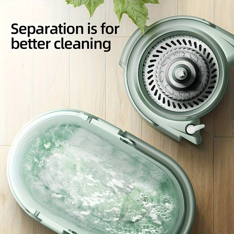 Stainless Steel Spin Mop and Bucket Set for Hardwood Tile Floors