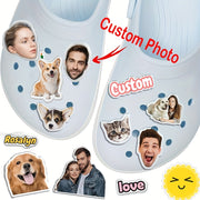 Personalized Acrylic Shoe Charms Custom Photo Shoe Accessories for Kids Adults