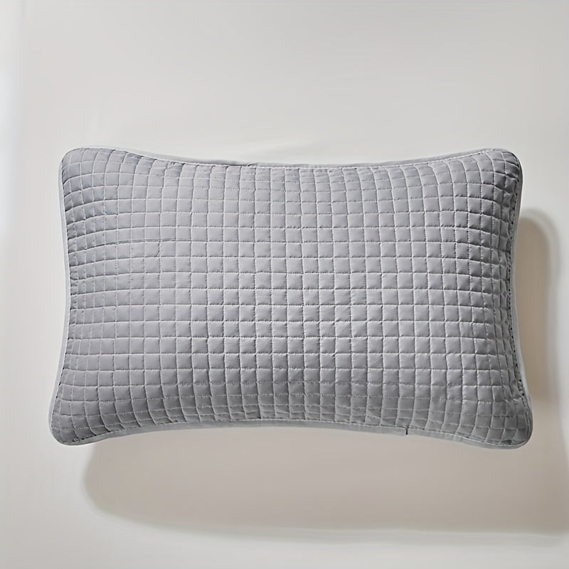 Geometric Pattern Bamboo Fiber Pillow Protector Cover with Envelope Closure Machine Washable Oil and Stain Resistant