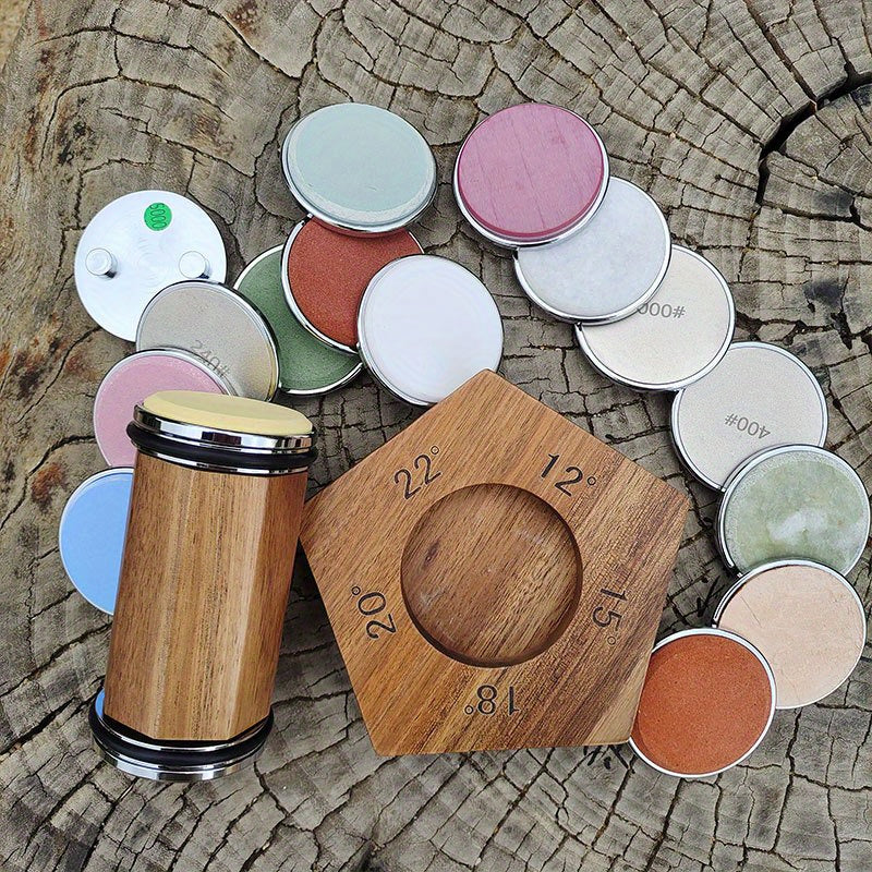 Oshxona pichog'ini silliqlash uchun to'plam, olmos va keramika toshlari bilan po'lat pichoq uchun