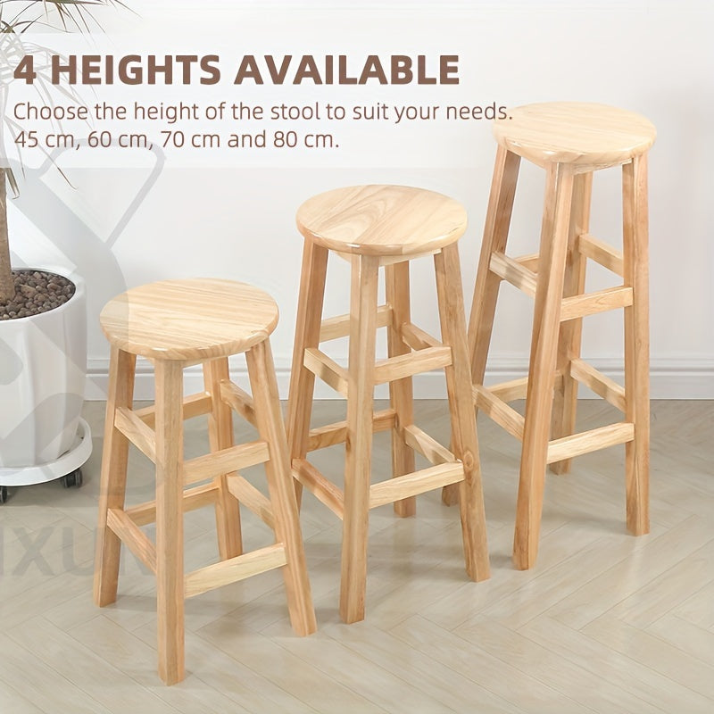 Nordic Style Bar Stool 30cm Height Retro Design for Bars and Cafes