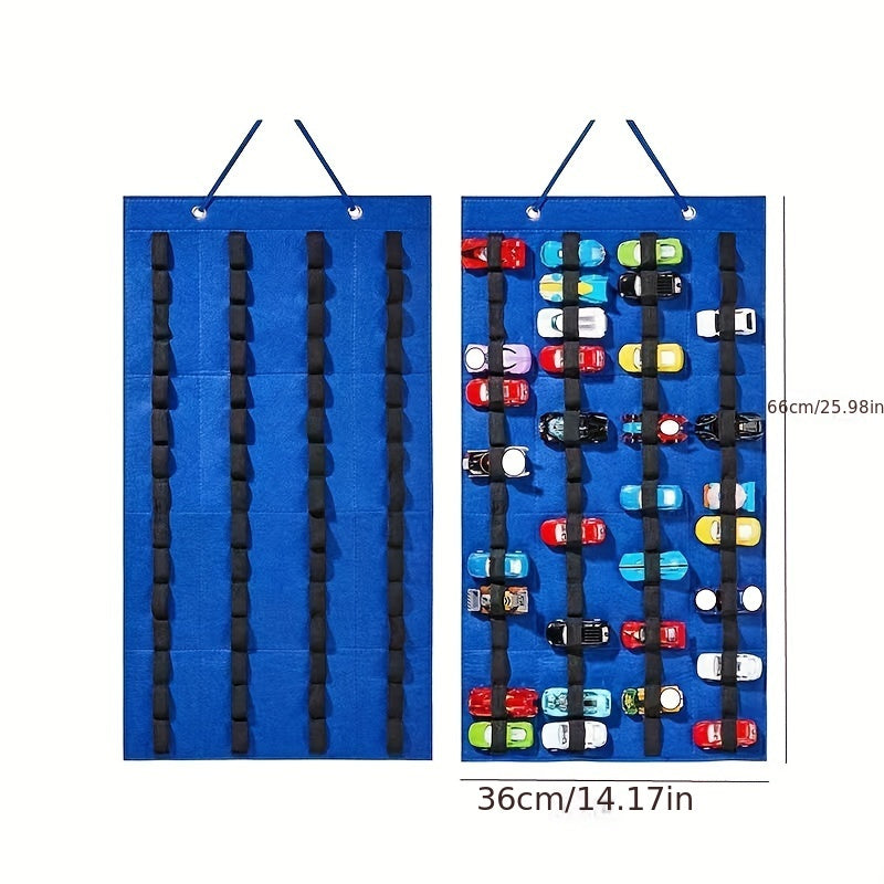 Estantería de almacenamiento de pared con 10 estantes de poliéster para organización de juguetes en la sala de estar