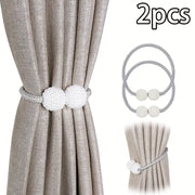 Artificial Pearl Magnetic Curtain Straps for Home Decor