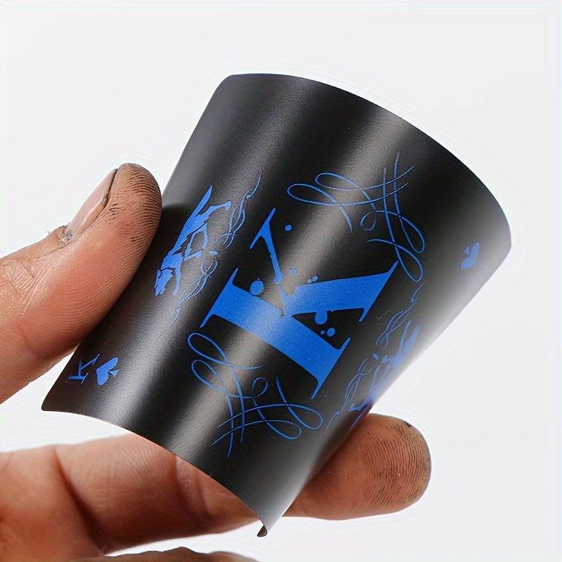 Qora va ko'k dizayndagi PVC o'yin kartalari, partiyalar va yig'ilishlar uchun mos, prop pul uchun emas