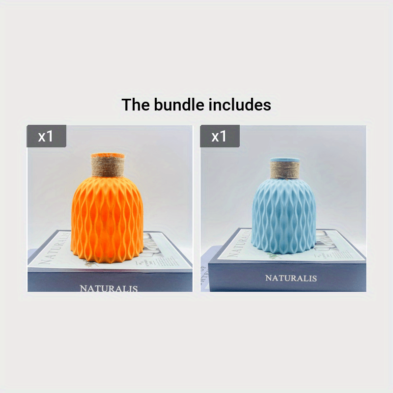 Sun'iy ananas naqshidagi gullar idishi uy uchun bezak.