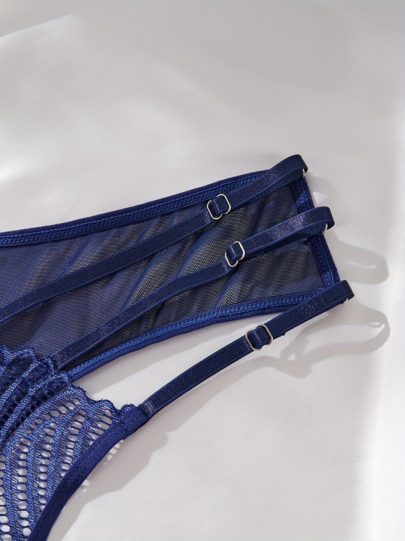 Women's Lace Triangle Panties and Sheer Mesh Thong Sexy Lingerie Underwear