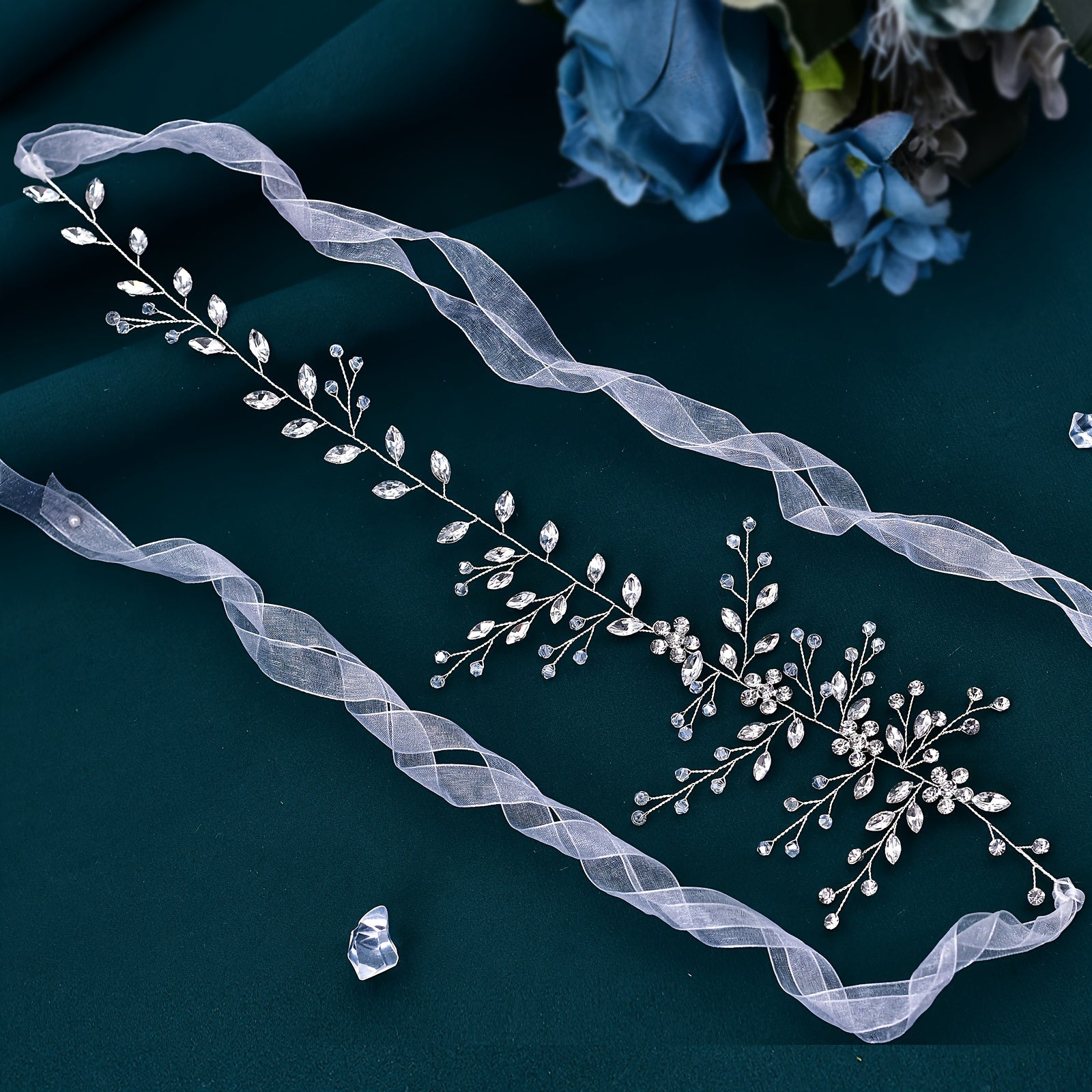 Luxurious Water Drill Bridal Headband for Wedding Hair Accessories