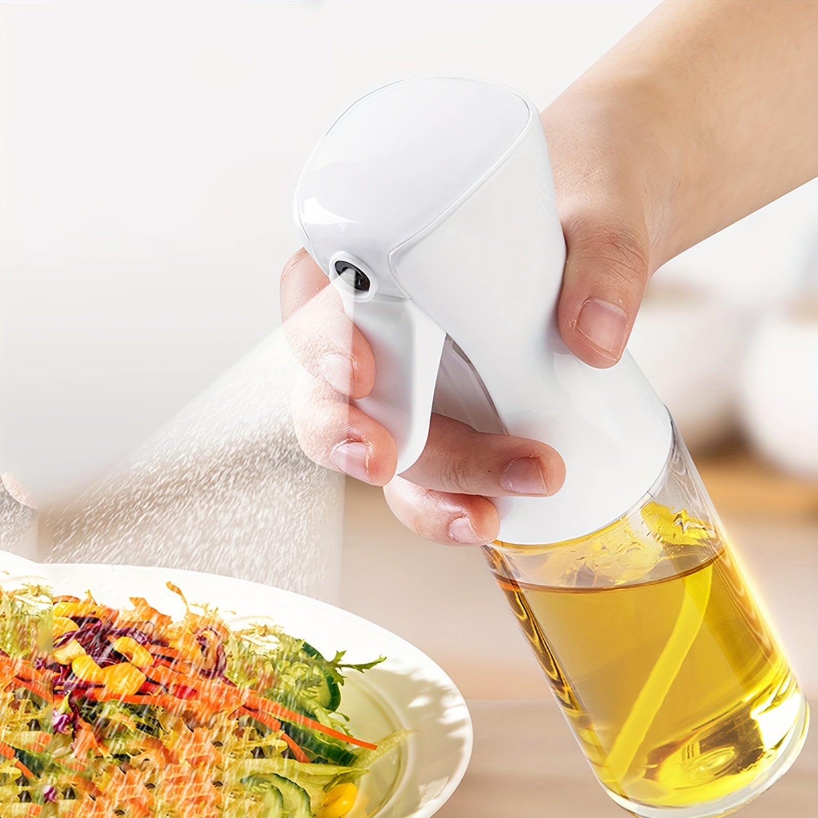 Oil Spray Bottle Food-Grade PET 200ml 300ml 500ml for Cooking Baking Frying