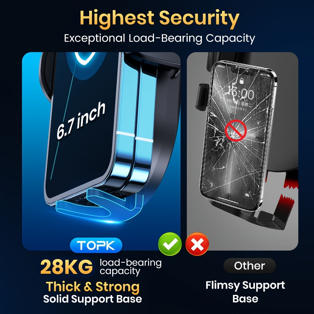 Avtomobil ventilyatsiya telefoni tutqichi metall tutqich kengaytiriladigan qo'llab-quvvatlash bitta qo'l bilan ishlash