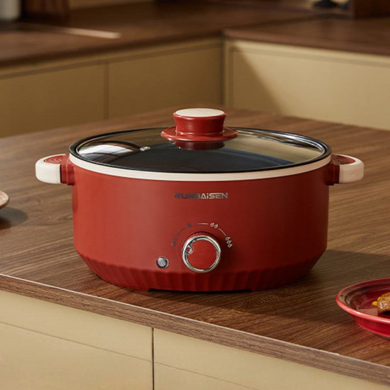 Electric Hot Pot for Cooking Noodles Steak Eggs Durable Compact