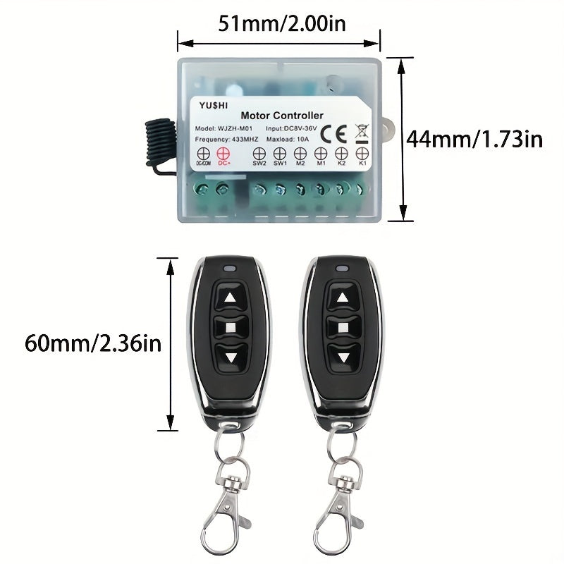 12V DC Linear Actuator with Controller 900N Max Load 10mm/s Stroke 50-300mm