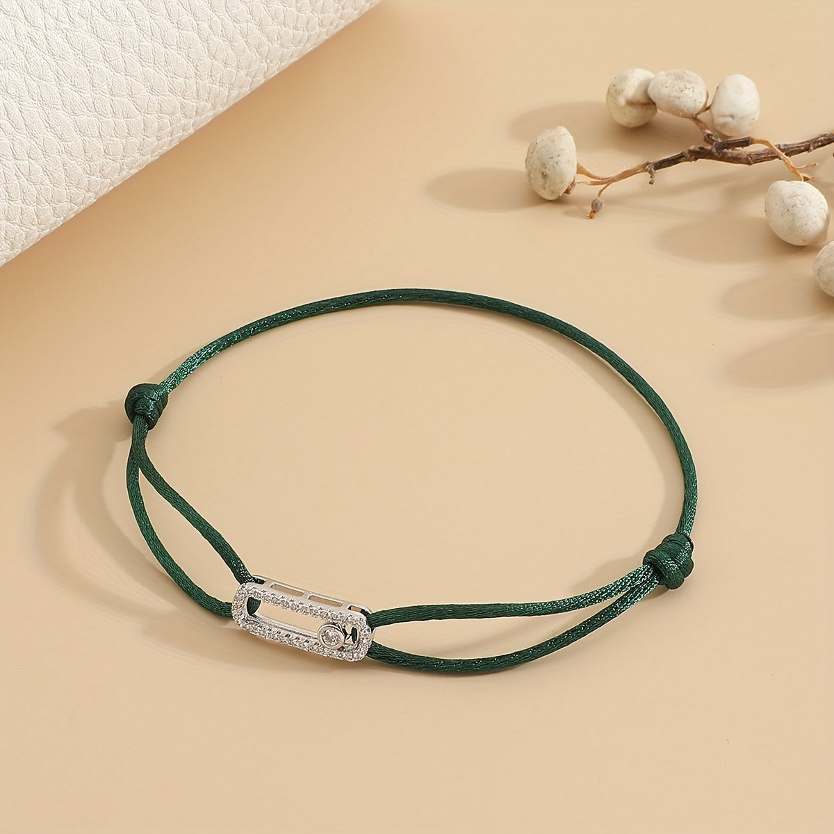 Women's Charm Bracelet Adjustable Zirconia Accents Jewelry Gift