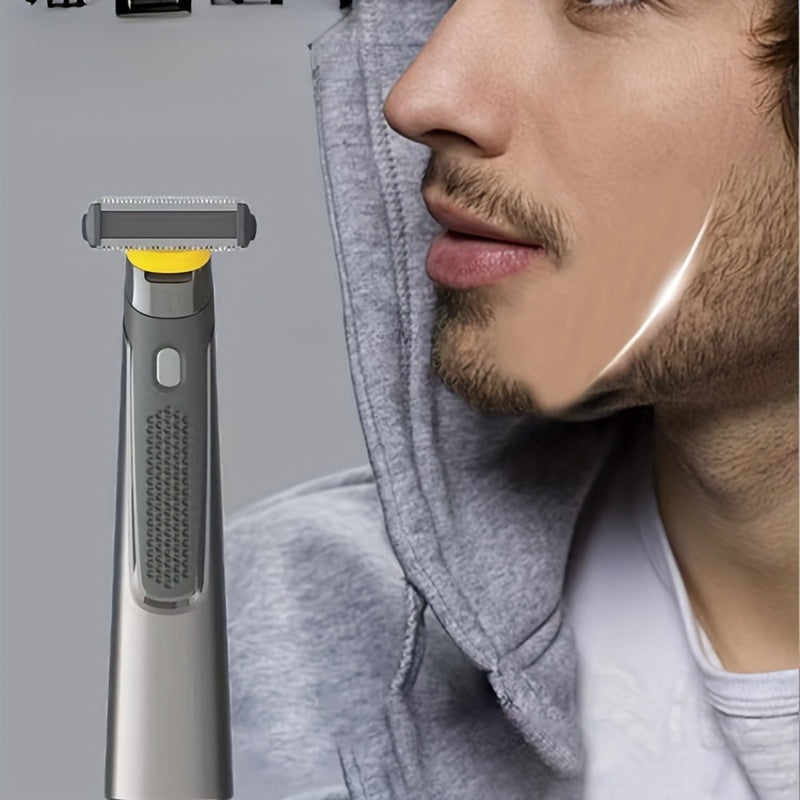 Men's Rechargeable Electric Shaver Trimmer with USB Charging and 3 Grooming Combs