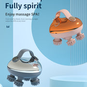 1 dona Elektr Skalplar Massajchi, 8 ta olib tashlanadigan massaj panjalari bilan portativ qayta zaryadlanadigan, 3 tezlik rejimi, Ayollar, Erkaklar, Uy hayvonlari uchun ideal sovg'a.