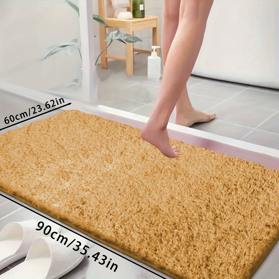 Ultra-Soft Non-Slip Absorbent Bathtub Mat for Bathroom and Laundry