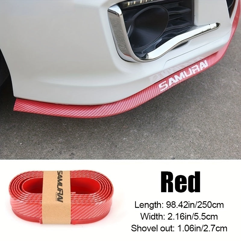 Universal Car Front Lip Spoiler Defender Carbon Fiber Style Bumper Guard