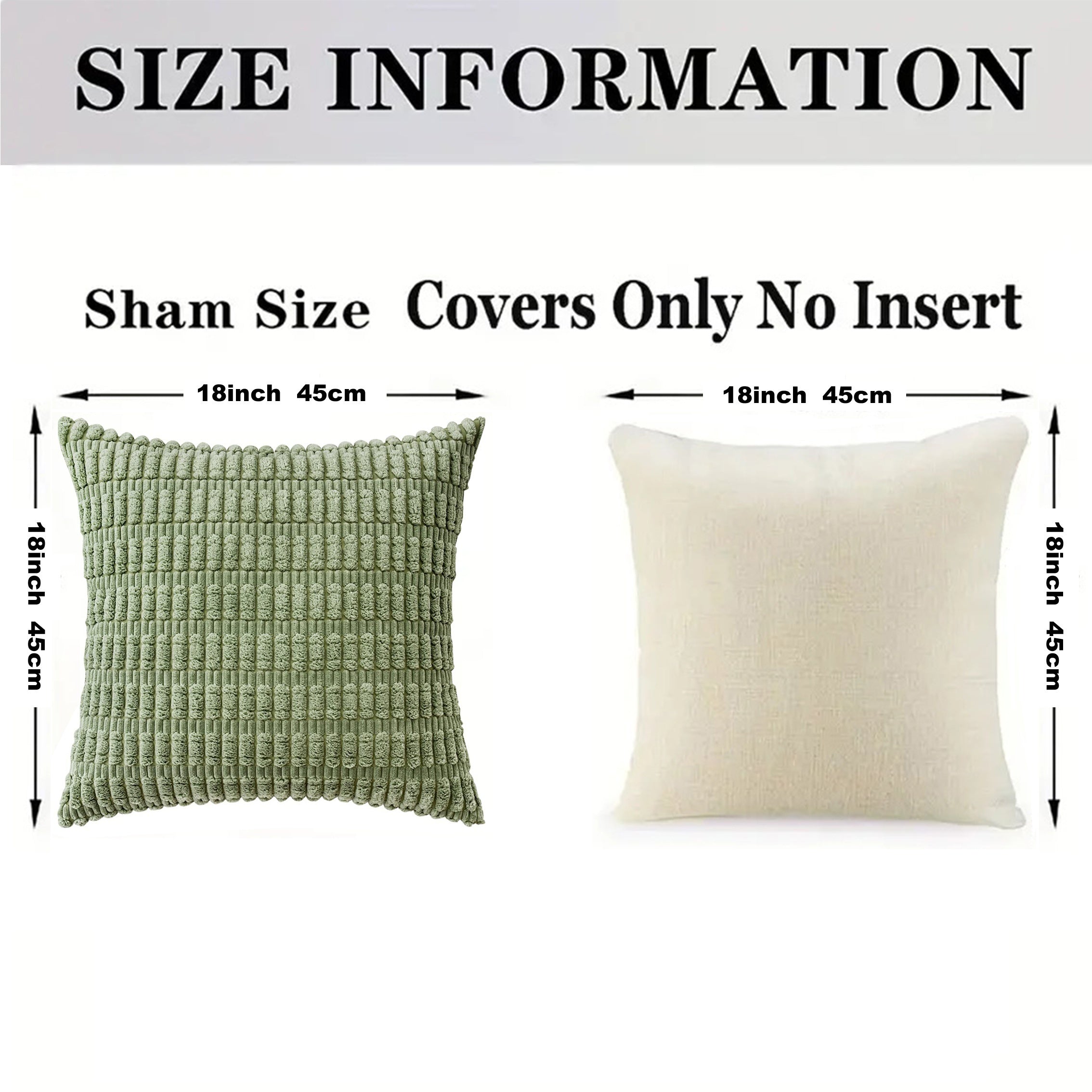 Qaytariladigan korduroy tashqi yostiq qopqog'i, yumshoq boho chiziqli dizayn, mashinada yuvish mumkin, zip yopilishi. To'qilgan polyester, zamonaviy fermada uy bezaklari uchun ideal, divan va yashash xonasi uchun. O'lcham: 45.72x45.72 sm.