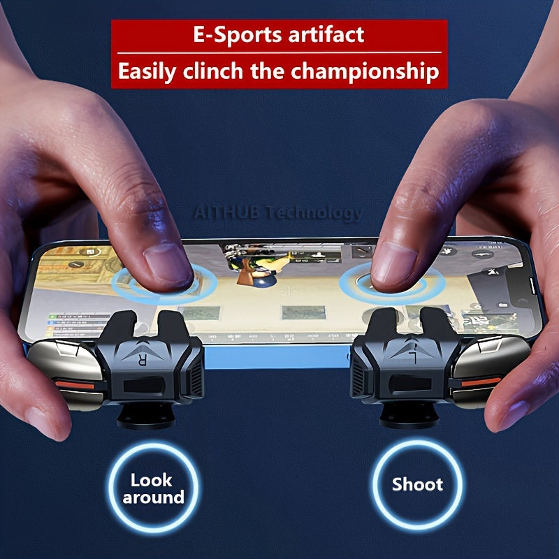 Mobile Gaming Triggers for Sensitive Shooting Control with 6-Finger Input for PUBG Mobile