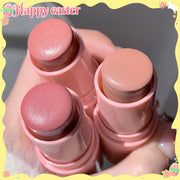 Ayollar uchun suvga chidamli matli blush stick, o'rtacha qamrov, pushti, barcha teri turlari uchun