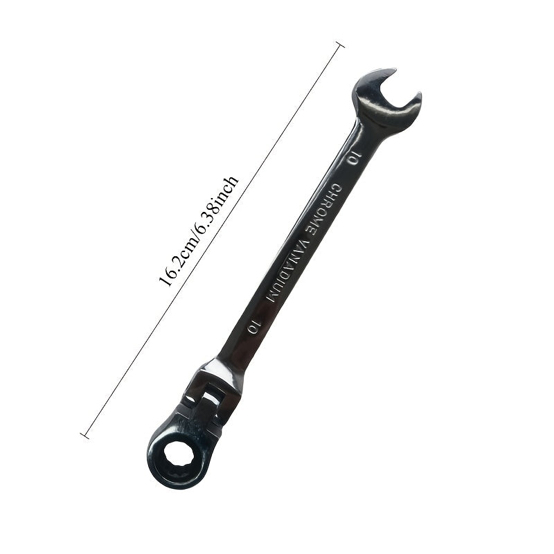 Гибкий головной трещоточный ключ 10 мм Прочный металлический ручной инструмент для автомобилей