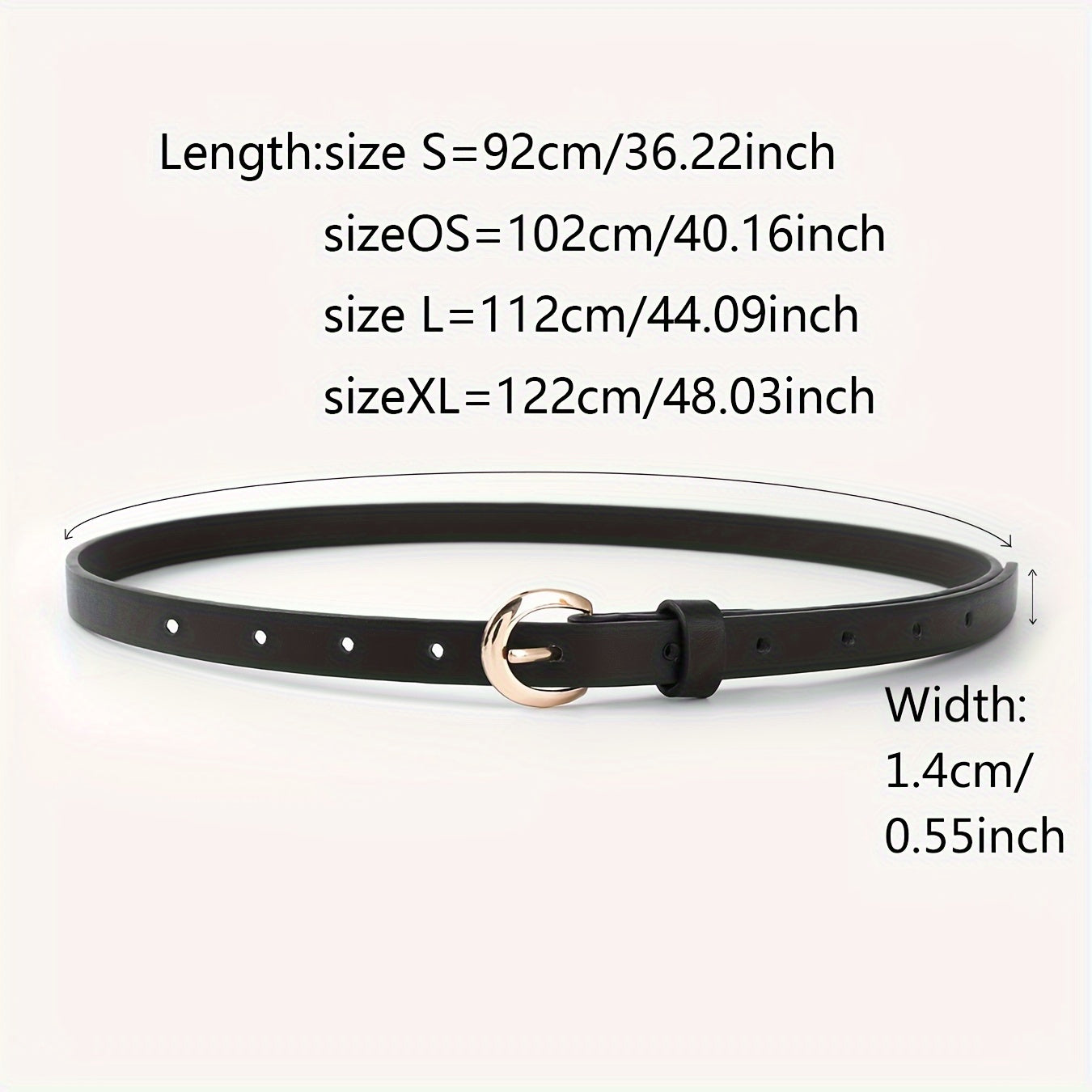 Women's PU Leather Belt with Needle Buckle for Casual Jeans in Solid Colors