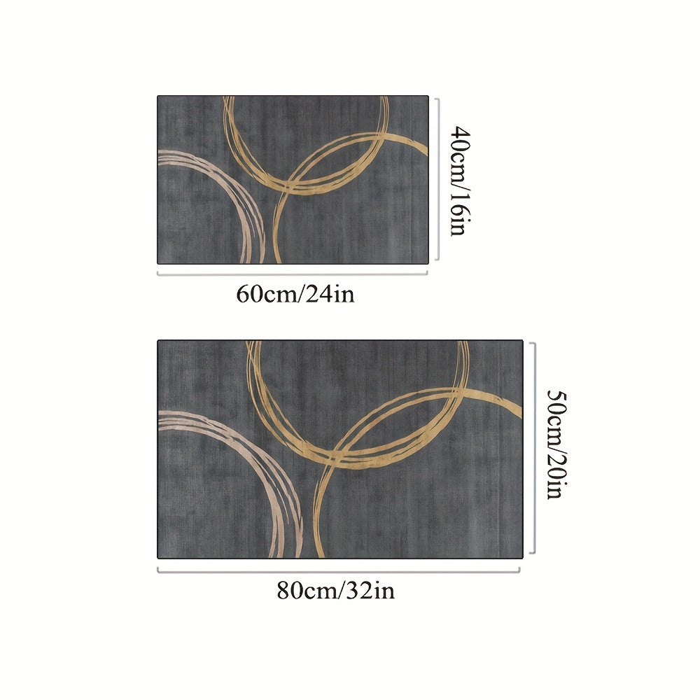 Qorong‘u kulrang, sirg‘almas, eshik mato, ichki va tashqi foydalanish uchun, mashinada yuviladigan, bardoshli polyester, to‘rtburchak, kirish uchun pol matosi