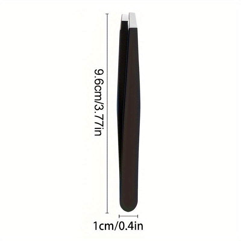 Stainless Steel Eyebrow Tweezers for Hair Removal and Shaping