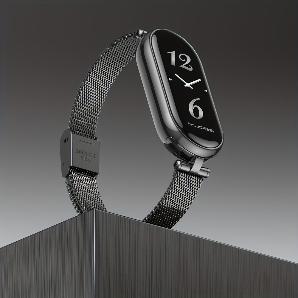 Stainless Steel Milanese Loop Watch Strap for Xiaomi Smart Band 3-9