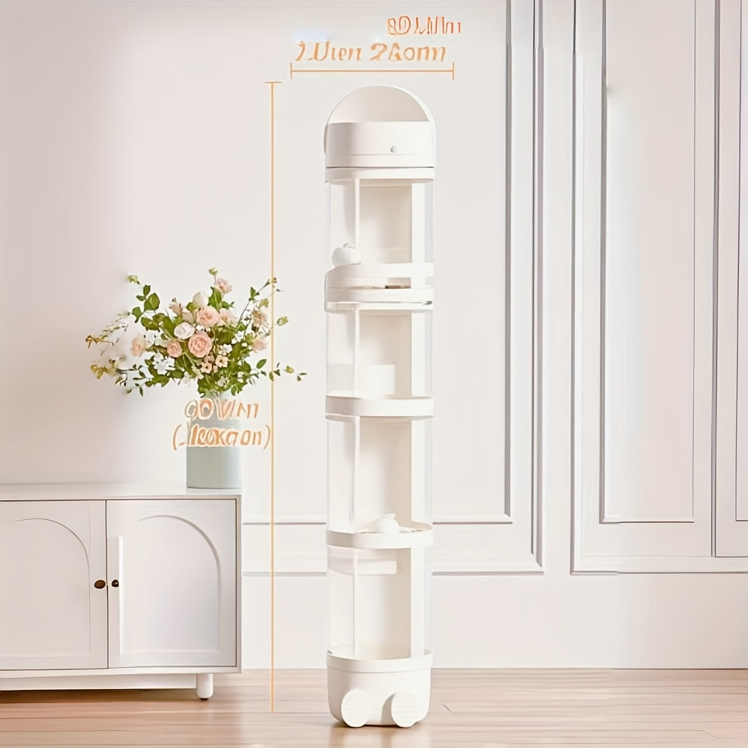 Qoplamali, dumaloq plastik qiziquvchi quti, qopqog' bilan. Yumshoq o'yinchoqlar, qiziquvchilar va turli xil buyumlar uchun ideal. Uy tashkiloti va sovg'alar uchun mukammal, shuningdek, bayram bezaklari uchun ham foydalanish mumkin.