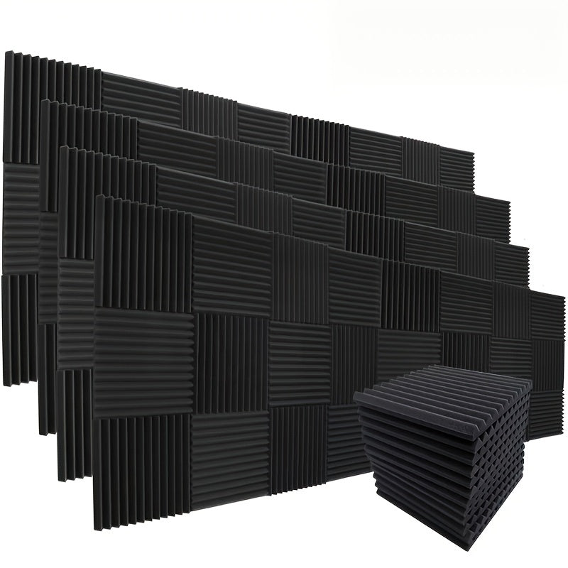 20 dona akustik ko‘chma panellar ovoqni kamaytirish uchun uy ofisi yozuv studiyasi 30.48x30.48x2.54 sm