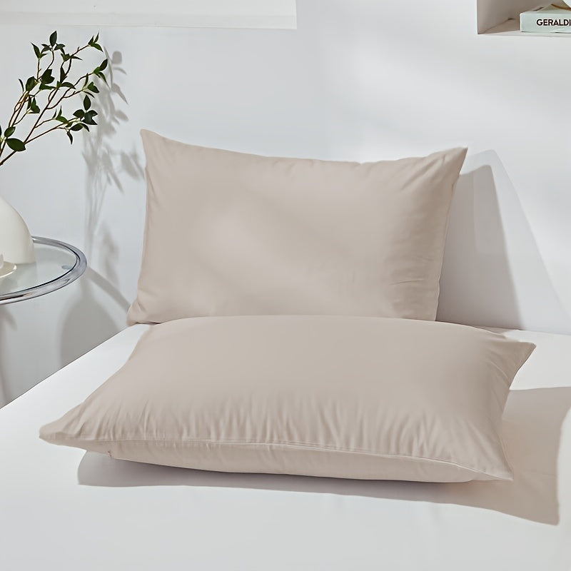 Two High-Quality Envelope Pillowcases Soft Breathable Polyester Woven Protectors