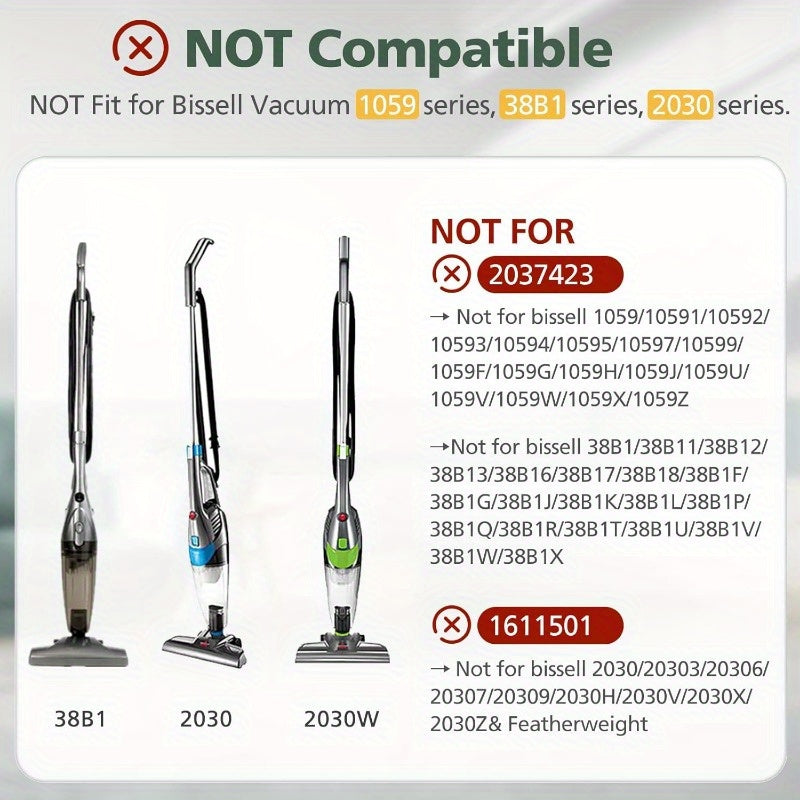 6-Pack Vacuum Filters for Featherweight Stick Vacuum Mesh Foam Replacement Compatible with Models 2033 20331 20333