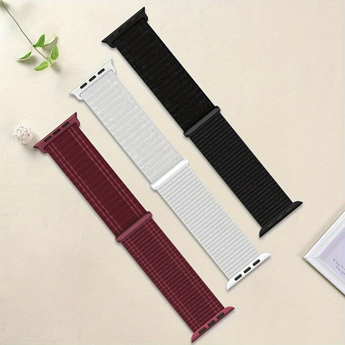 iWatch uchun nylon sport soat tasmasi, turli o'lchamlar bilan mos keladi, erkaklar va ayollar uchun mos, sozlanadigan va nafas oladigan, bir nechta iWatch Series uchun mos.