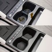 Car Interior Center Console Cup Holder Organizer Black Durable Plastic