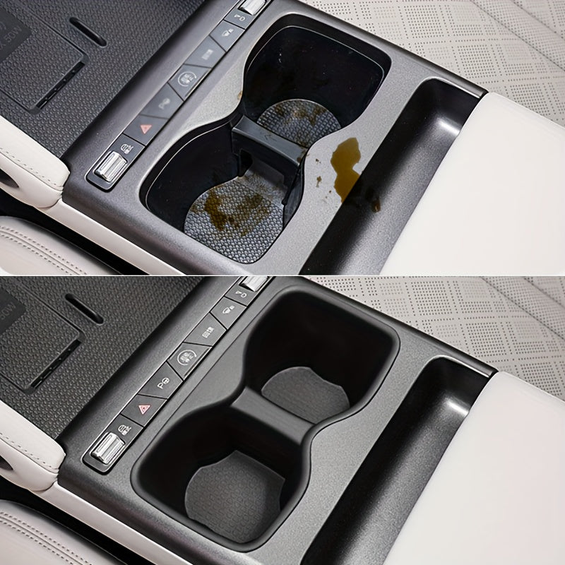 Car Interior Center Console Cup Holder Organizer Black Durable Plastic