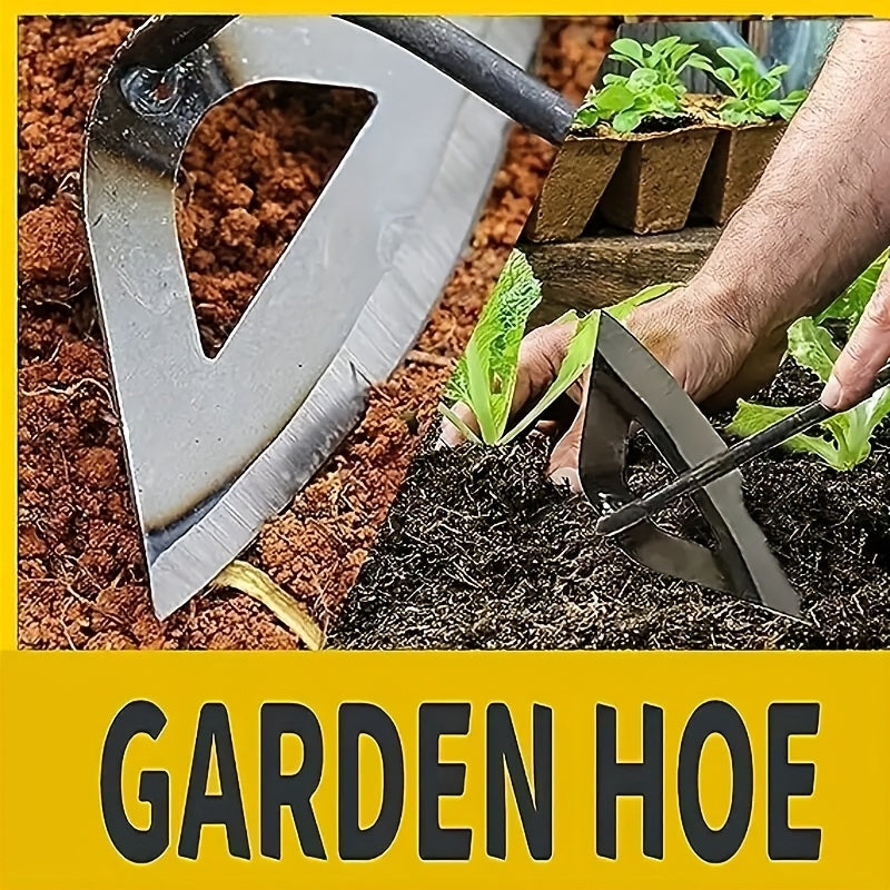 Stainless Steel Handheld Garden Hoe for Weeding and Soil Cultivation