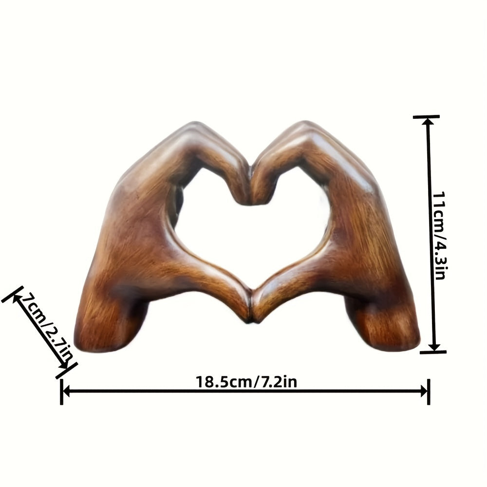 Heart-Shaped Resin Sculpture Home Decor Gift for Holidays or Special Occasions