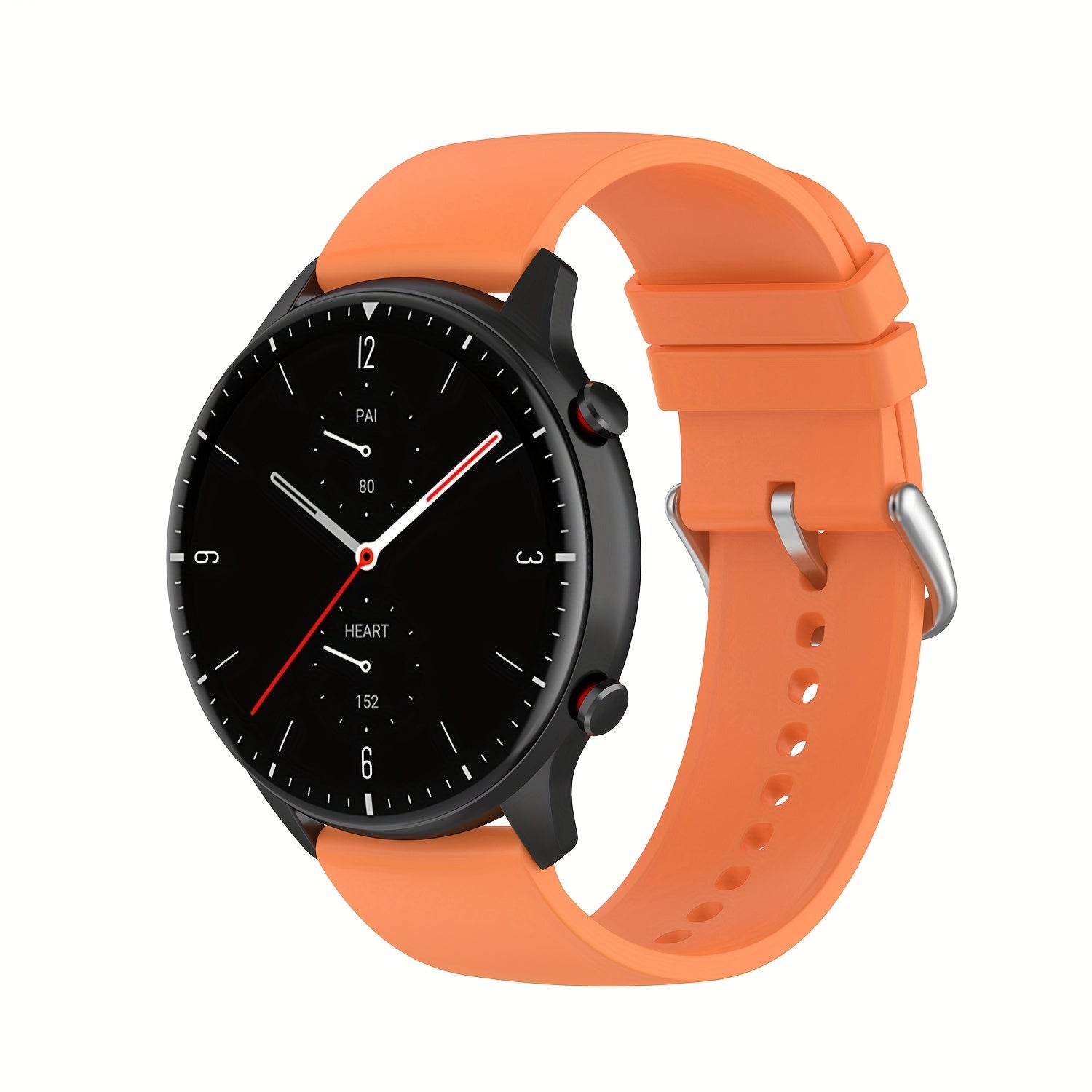 Silicone Smartwatch Band 20mm 22mm Adjustable Butterfly Clasp Compatible with Various Brands