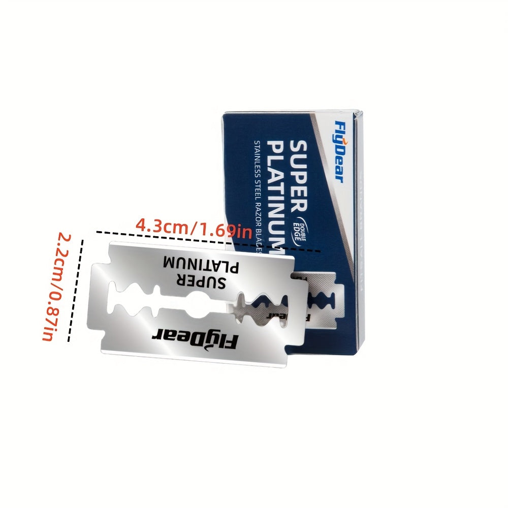 Maquinilla de afeitar de acero inoxidable de doble cara para afeitar y depilación