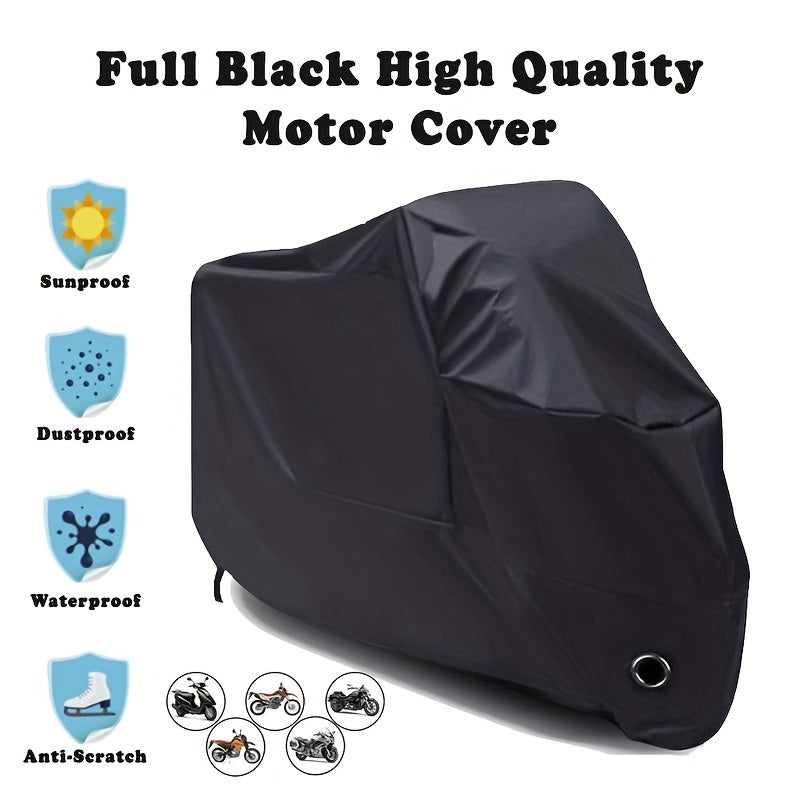 Motorcycle Cover Heavy Duty Waterproof UV Tear Resistant With Lock Holes