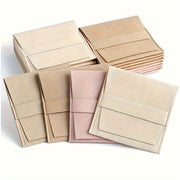 Set of 10 Jewelry Storage Bags with Lint Flounce and Snap Button Closures for Necklaces Earrings and Rings