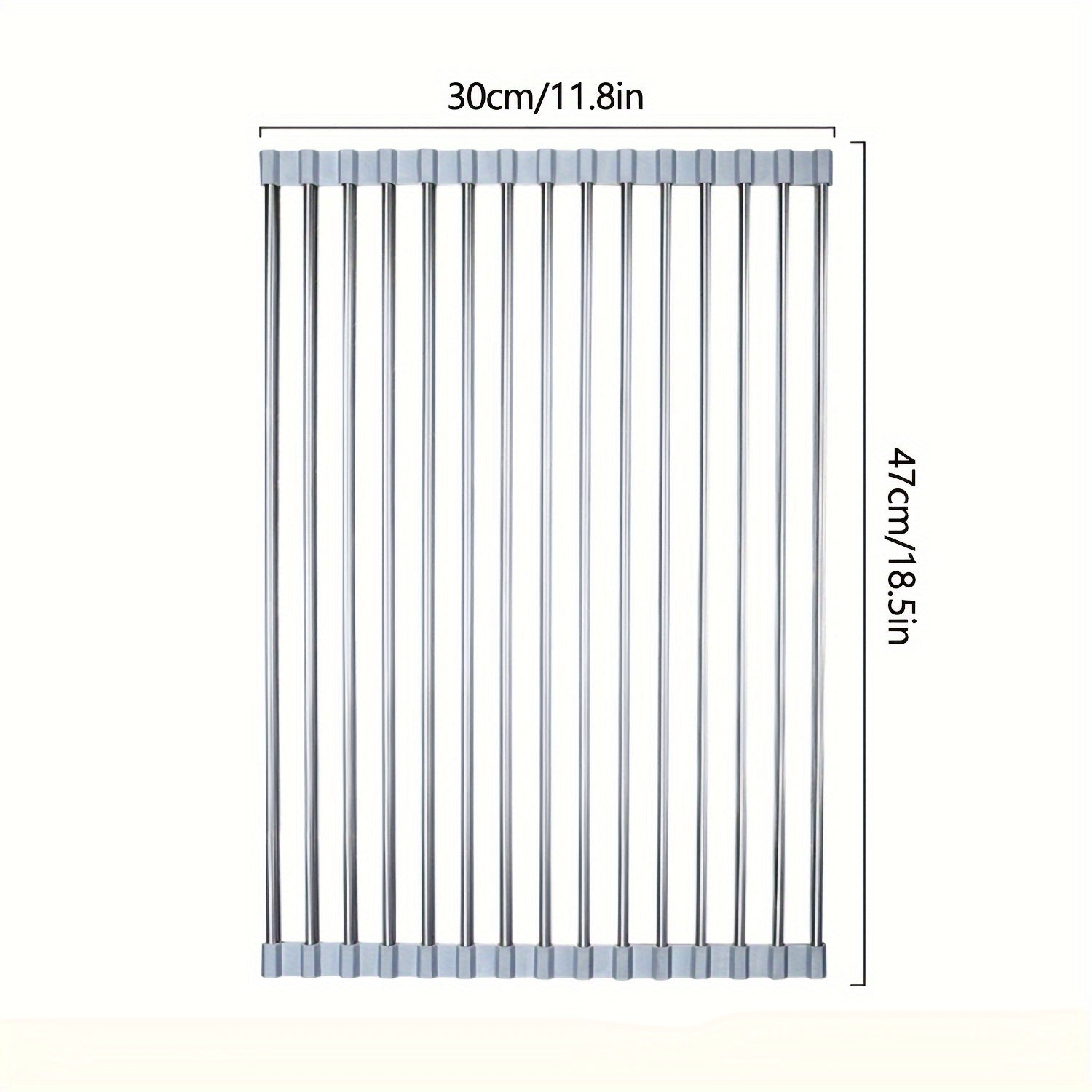 Estante plegable para fregadero de cocina para secar platos, almacenamiento multifuncional y ahorrador de espacio