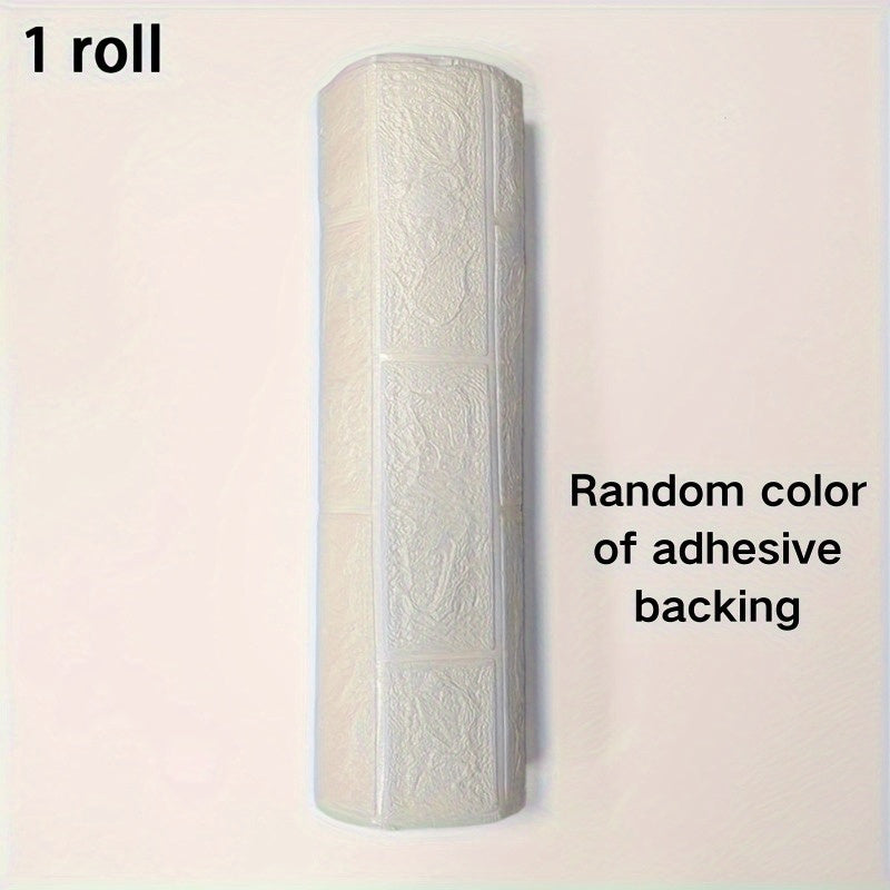 3D g'isht devor qoplamasi stikerlari, suv o'tkazmaydigan, zamonaviy ko'pik teksturasi, yotoqxona va uy bezaklari uchun