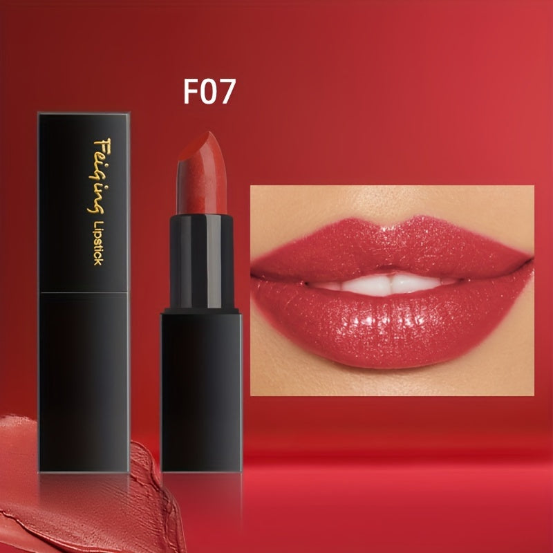 Mujer lápiz labial brillante, hidratante, a prueba de agua y de larga duración